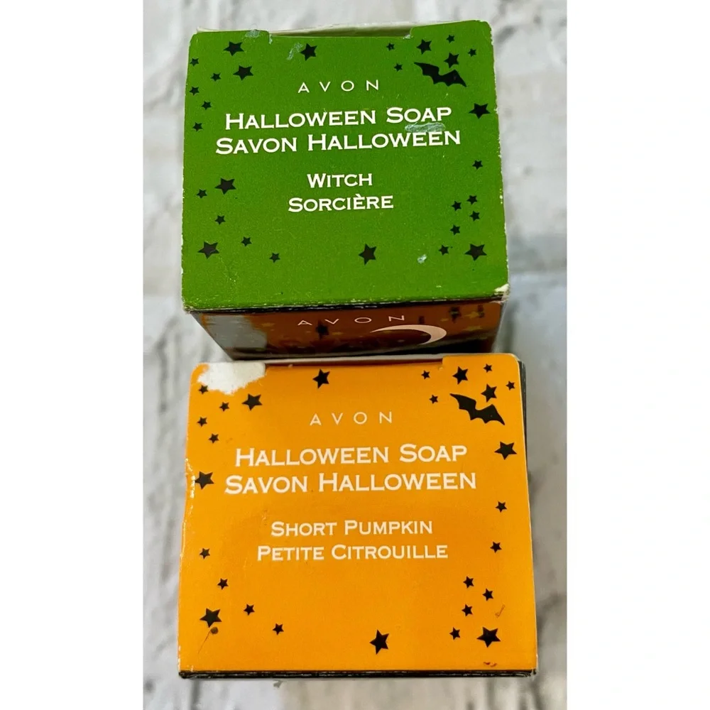 Set Of Two Vintage Avon Frightfully Fun Halloween Soap